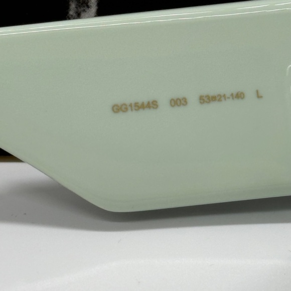 NEW GG1544S 003 GUCCI GREEN GREY WOMEN GUCCI SUNGLASSES - Picture 10 of 13